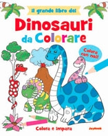 GRANDE LIBRO DEI DINOSAURI DA COLOR Copertina de GRANDE LIBRO DEI DINOSAURI DA COLOR